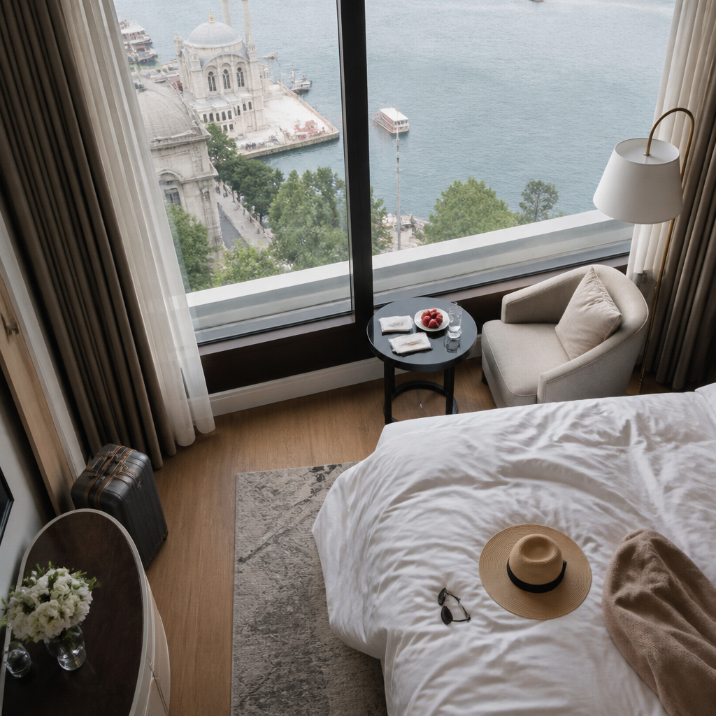 Khách sạn sang trọng với tầm nhìn ra eo biển Bosphorus tại Istanbul
