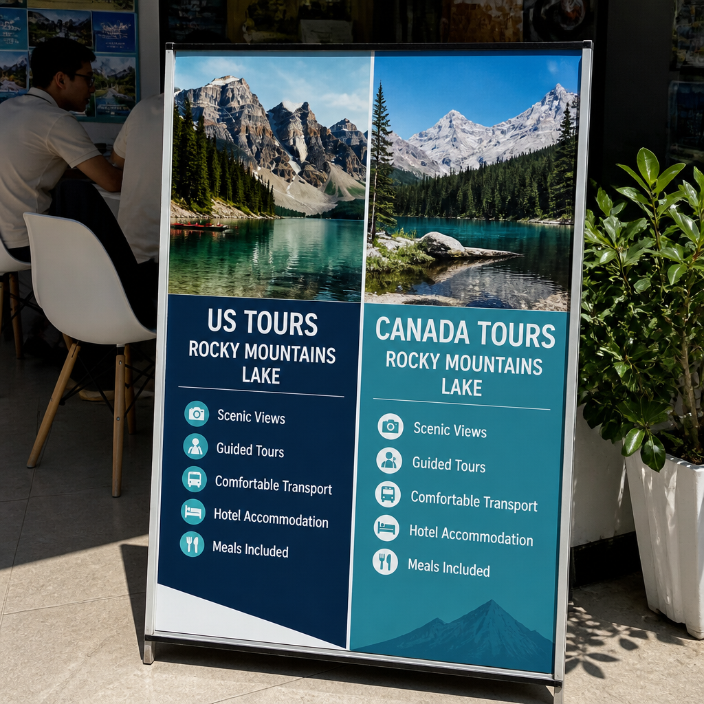 Dãy núi Rocky hùng vĩ với hồ nước trong xanh ở Canada, thể hiện vẻ đẹp tự nhiên ấn tượng của quốc gia này.